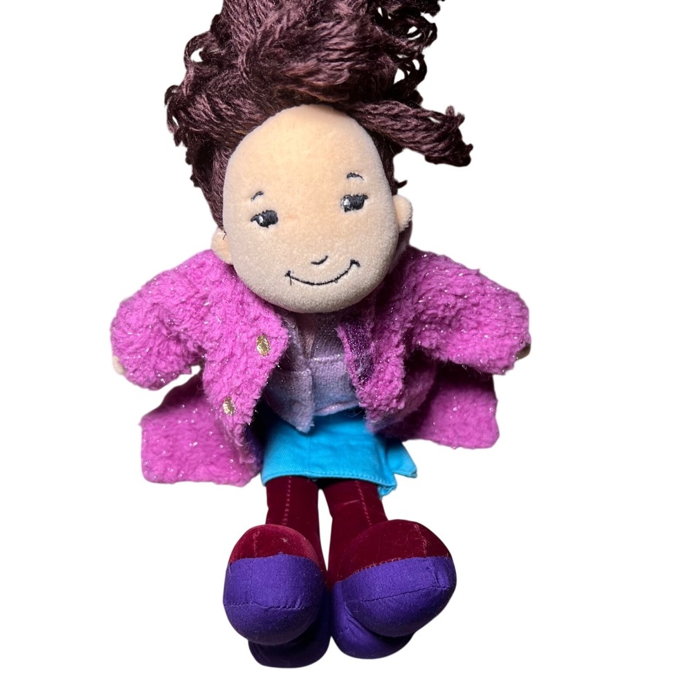 Manhattan Toy Groovy Girls Plush Doll 2001 Y2K Pink Fuzzy Coat 13 inch Vintage
